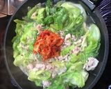 レタス鍋〜鶏ガラキムチ〜作り方4写真