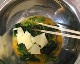 ほうれん草とチーズのオムレツ作り方3写真