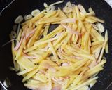 キャベじゃがハムの炒め物作り方7写真