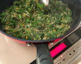 人参の葉っぱとちりめんじゃこの炒め物作り方3写真