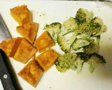 ブロッコリーとかぼちゃの味噌和え作り方1写真