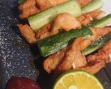 鶏皮と胡瓜の焼き鳥作り方3写真