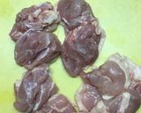 鶏の唐揚げ、辛子醤油味作り方1写真