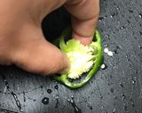 餃子のタネをリメイク！ピーマンの肉詰め作り方2写真