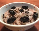 雑穀米入り黒豆しぼりのごはん作り方5写真