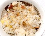 簡単！サツマイモとベーコンの炊き込みご飯作り方5写真