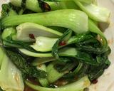 チンゲン菜炒め作り方5写真