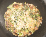 小松菜とツナと玄米ご飯のお焼き風作り方3写真