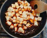 市販の素で♪激シビ！四川風麻婆豆腐作り方3写真