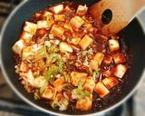 市販の素で♪激シビ！四川風麻婆豆腐作り方4写真