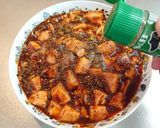 市販の素で♪激シビ！四川風麻婆豆腐作り方9写真