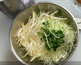 野菜のみのベジタブルとんぺい焼き作り方1写真
