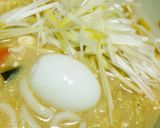 ごま味噌豆乳鍋の残りで豆乳味噌ラーメン作り方7写真