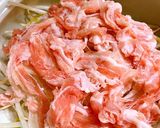 もやしとニラと豚しゃぶ肉の重ね蒸し煮作り方3写真