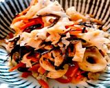 ハナビラタケとひじきの煮物作り方7写真