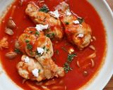 体が温まる♪簡単 鶏手羽元のトマト煮込み作り方4写真