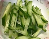 季節の柿 色どりサラダ作り方3写真