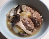 肉団子と白菜の和風あんかけ煮作り方6写真