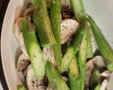 アスパラとマッシュルームのチーズ焼き作り方5写真
