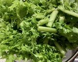 わさび菜／からし菜と油揚げのさっと煮作り方1写真