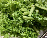 わさび菜／からし菜と油揚げのさっと煮作り方1写真