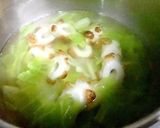 キャベツとごろごろ竹輪の味噌汁作り方3写真