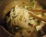 お子様の主食になる味噌汁うどん作り方1写真