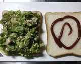 レタスたっぷりシーチキンサンドウィッチ作り方2写真