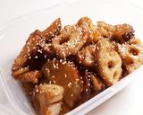 作りおき　蓮根と薩摩芋の甘酢味噌炒め作り方9写真