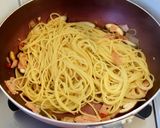 【時短】蓮根とベーコンの和風パスタ作り方5写真