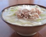 豚バラ肉と白菜の白だしうどん作り方5写真