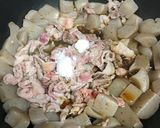 プリプリこんにゃくと長ねぎの炒り煮作り方8写真