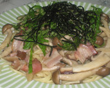 昆布茶で簡単　和風きのこパスタ作り方3写真