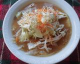簡単レンチンお野菜の味噌らーめん♪作り方1写真