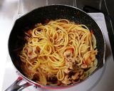 豚こまトマトソースパスタ作り方8写真