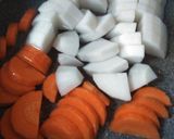 筑前煮!作り置き!!冷凍根菜で時短に!!作り方3写真