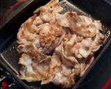 半端に残った卵と豚バラ肉でとんぺい焼き作り方5写真