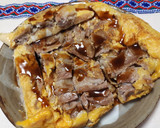 半端に残った卵と豚バラ肉でとんぺい焼き作り方12写真