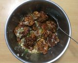 超簡単☆ねぎ塩ソースがたっぷり！唐揚げ丼作り方8写真