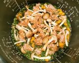 葉付きにんじんの味ご飯　(炊き込みご飯)作り方3写真