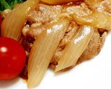 簡単☆旨い☆豚肉とクタクタ玉ねぎの生姜焼き作り方6写真