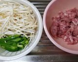 豚肉・もやし・ピーマンペペロンチーノ炒め作り方1写真