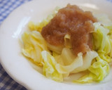 蒸しキャベツのみぞれ餡かけ♪リメイク♪作り方4写真