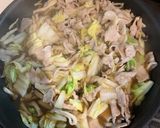 めんつゆだけ!豚バラ&しめじ&小松菜炒め作り方7写真