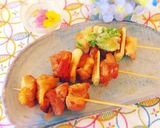 爪楊枝でミニ焼き鳥☆ねぎ塩&タレ作り方14写真