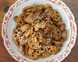 鶏肉とレンコンのとろコク味噌炒め作り方5写真