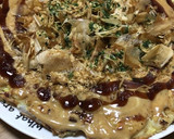 おからパウダーでタコと白菜のお好み焼き作り方4写真