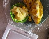 納豆とポテサラワサビ風味のトースト作り方1写真