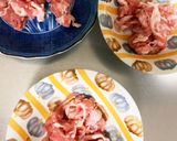 全てレンジチヂミダレでミニトマト豚平焼き作り方7写真
