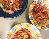 全てレンジチヂミダレでミニトマト豚平焼き作り方10写真